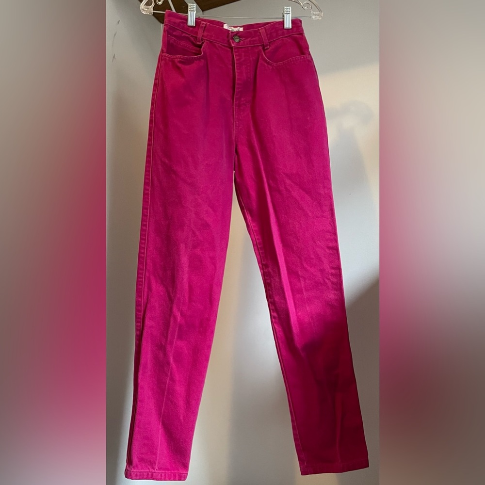 80s hot pink jeans